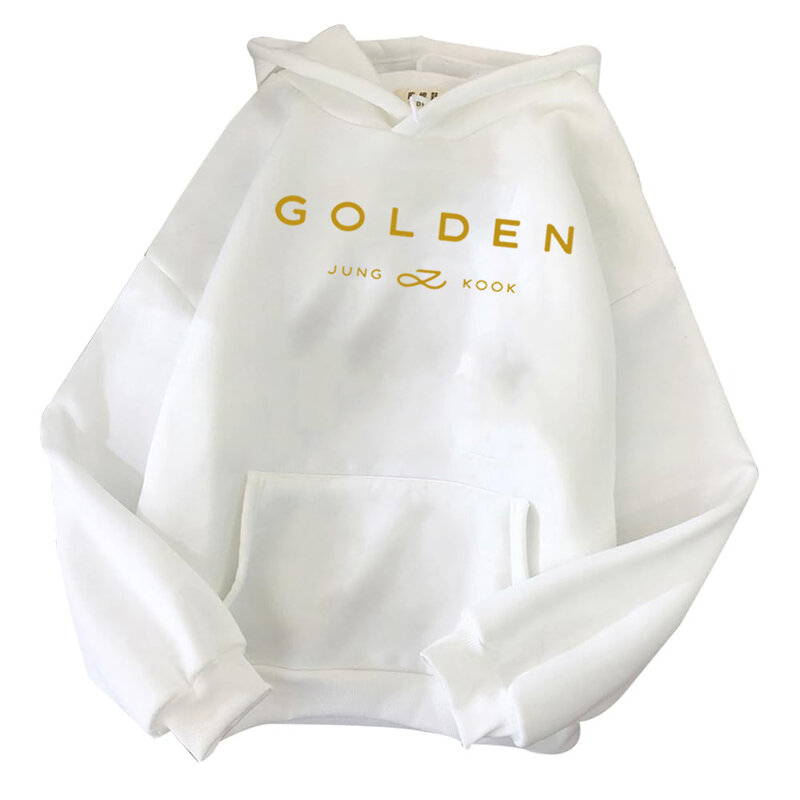 2024 Hete Hoodie Jungkook Kpop Hoodie Vintage Sweatshirt Sudaderas Winter Warm Gouden Album Merchandise Unisex Hoodies Man Vrouw