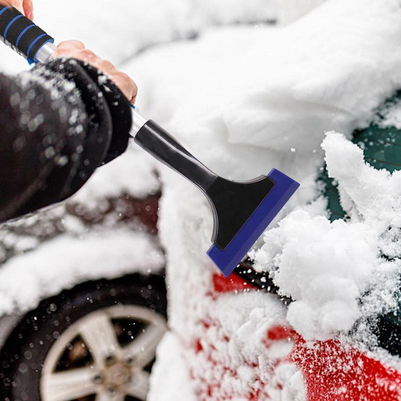 Pengikis es mobil untuk kaca depan anti-selip penghilang salju otomatis untuk mobil sekop salju musim dingin untuk mobil truk SUV kaca depan belakang dan