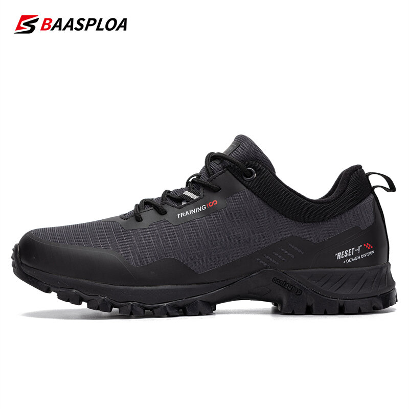 Baasploa-zapatos antideslizantes resistentes al desgaste para hombre, zapatillas de senderismo impermeables a la moda, zapatos de viaje al aire libre, cómodos, nuevos