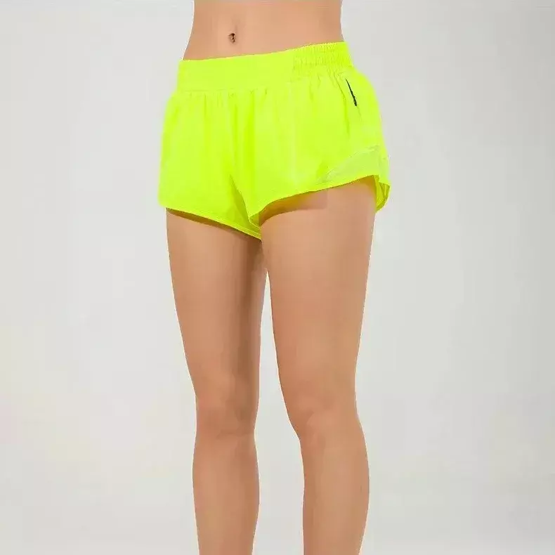 Лимон Горячие женские шорты для йоги микро-эластичные с низкой посадкой спортивные шорты с подкладкой для тренировок бега спортивные шорты для контроля живота
