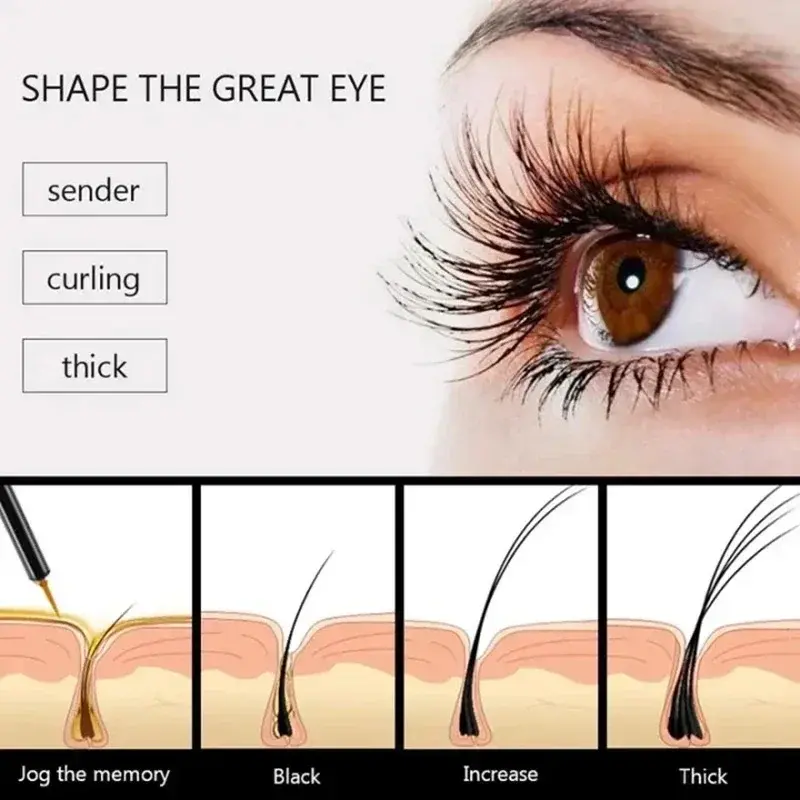 Fast Growth Treatment Eyelash Serum Lengthening Lash Powerful Makeup Thicker Lashes Natural Curling Lash Lifting Care Product