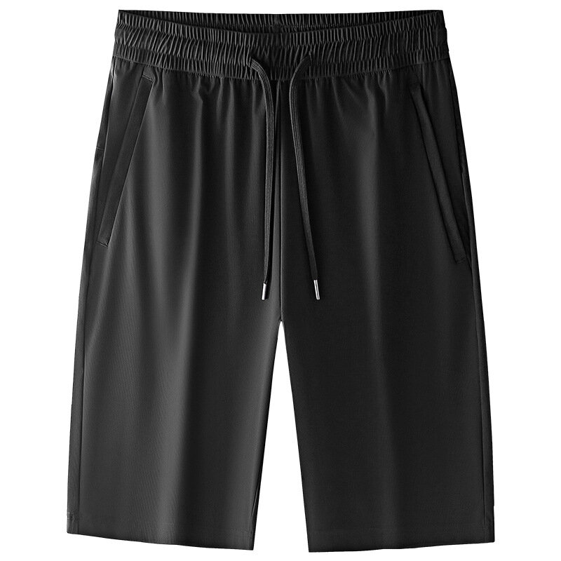 LPJX мужские спортивные шорты, летние тонкие быстросохнущие мужские брюки из ледяного шелка, Свободные повседневные Капри