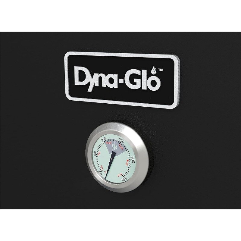 Dyna-Glo DGO1890BDC-D Широкий вертикальный офсетный угольный курильщик черного цвета