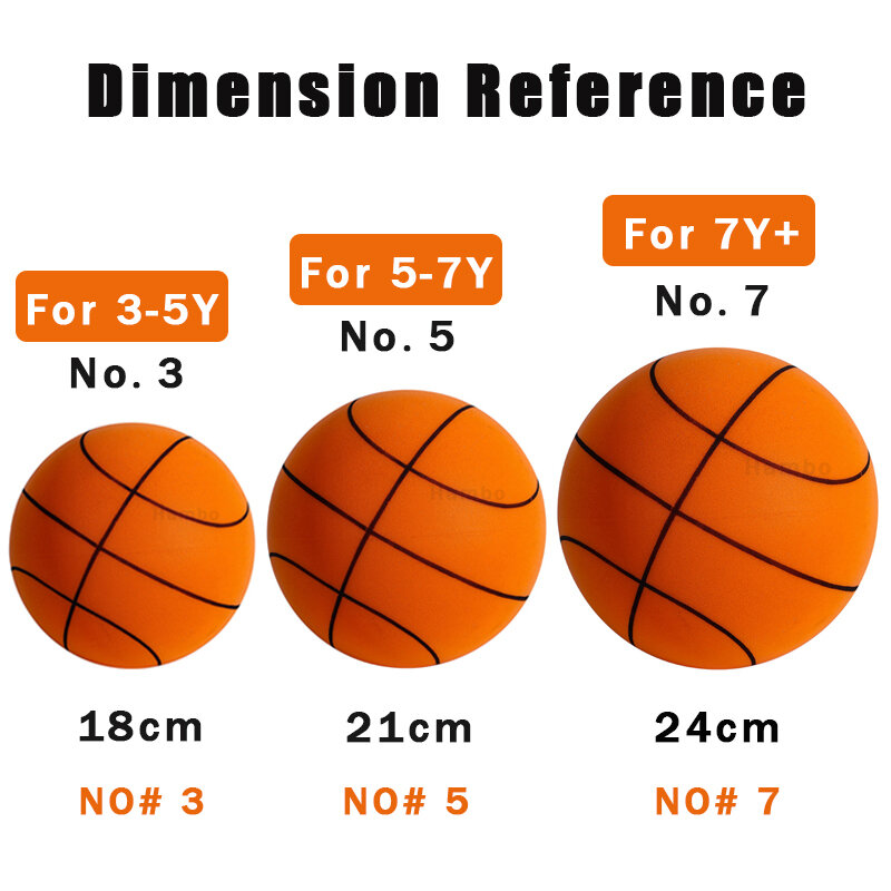 Cicha piłka do koszykówki w rozmiarze 7 z możliwością wyciszenia, wyciszenia, odbijająca się piłka do koszykówki, zabawki sportowe do piłki nożnej 24cm