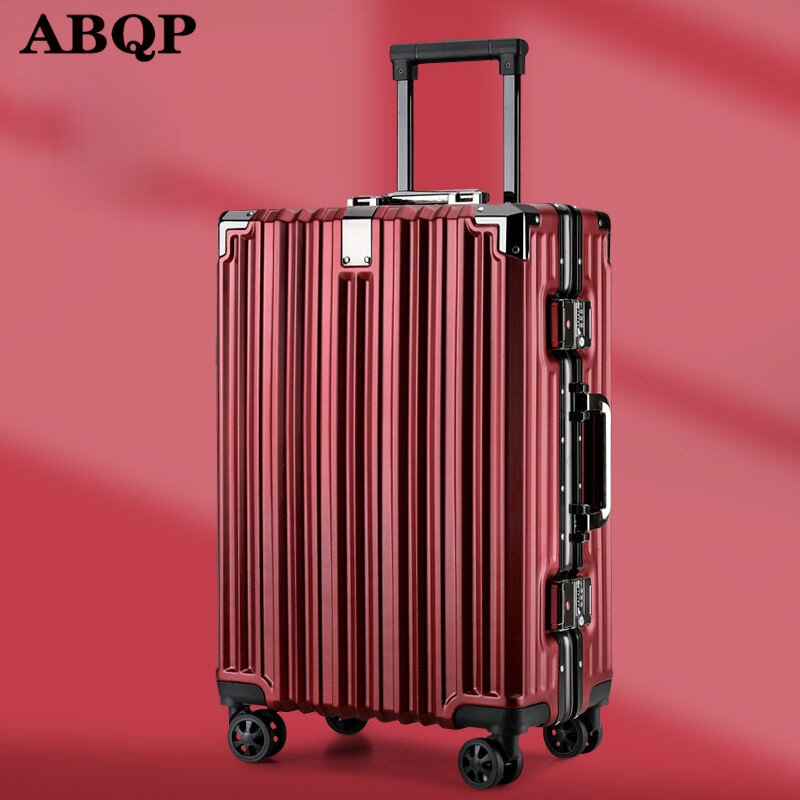 XQ 20 "24" 26 "28" pulgadas maleta de viaje mujer caja de contraseña de gran capacidad equipaje de estudiante masculino marco de aluminio caja de carro de rodillo