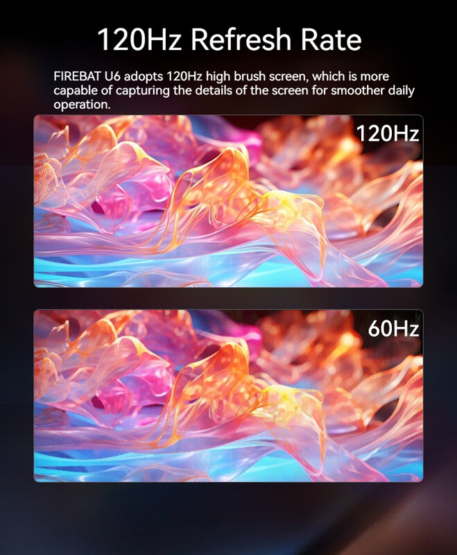 Firebat U6แล็ปท็อปสำหรับเล่นเกม16นิ้วใหม่ Ryzen 7 8845HS 2560*1600 Wifi6 BT5.1 DDR5 120Hz คอมพิวเตอร์โน้ตบุ๊คแบบบางเฉียบสำหรับธุรกิจ