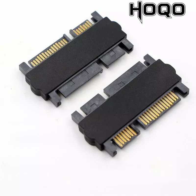 Konektor 22p HDD 7 + 15Pin SATA adaptor Hard disk drive SATA laki-laki ke perempuan konektor ekstensi daya data