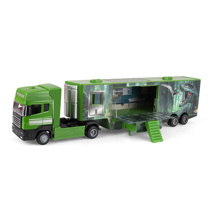 1: 50 scatola di dinosauro in plastica-tipo di veicolo di trasporto modello di veicolo di ingegneria contenitore giocattolo confezione regalo originale B208