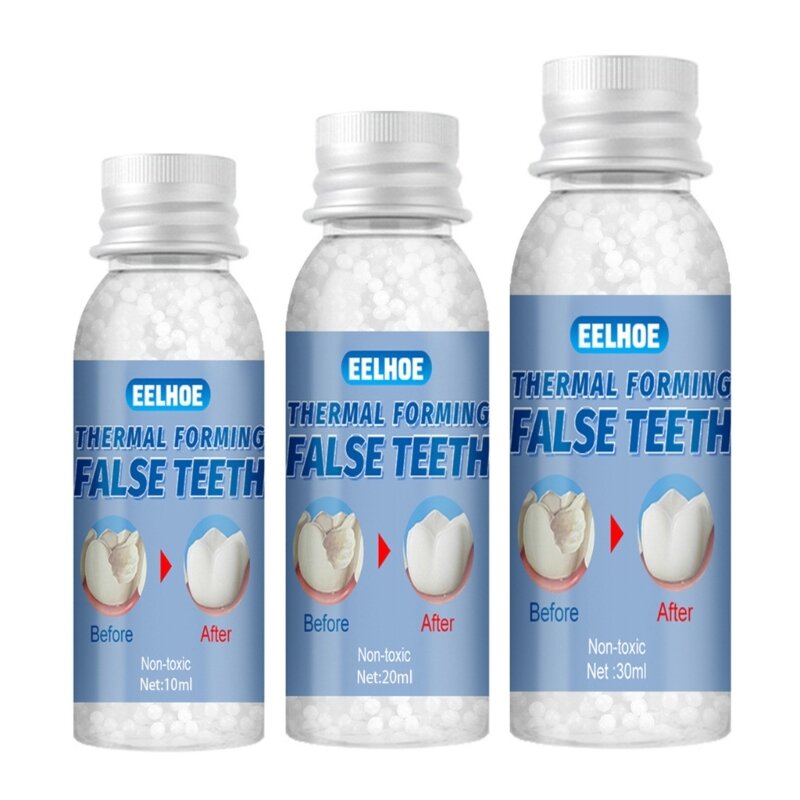 Resina 10g/20g/30g reparação temporária dentes lacunas dentes dentes falsos cola sólida dentadura adesiva dentes