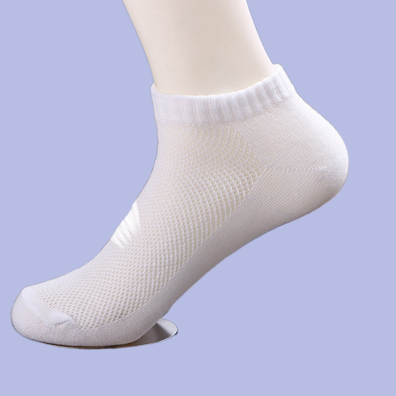 10 пар, мужские однотонные носки с низким вырезом