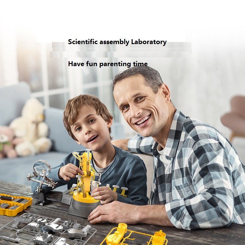Set di esperimenti scientifici per bambini giocattolo per escavatore a braccio meccanico