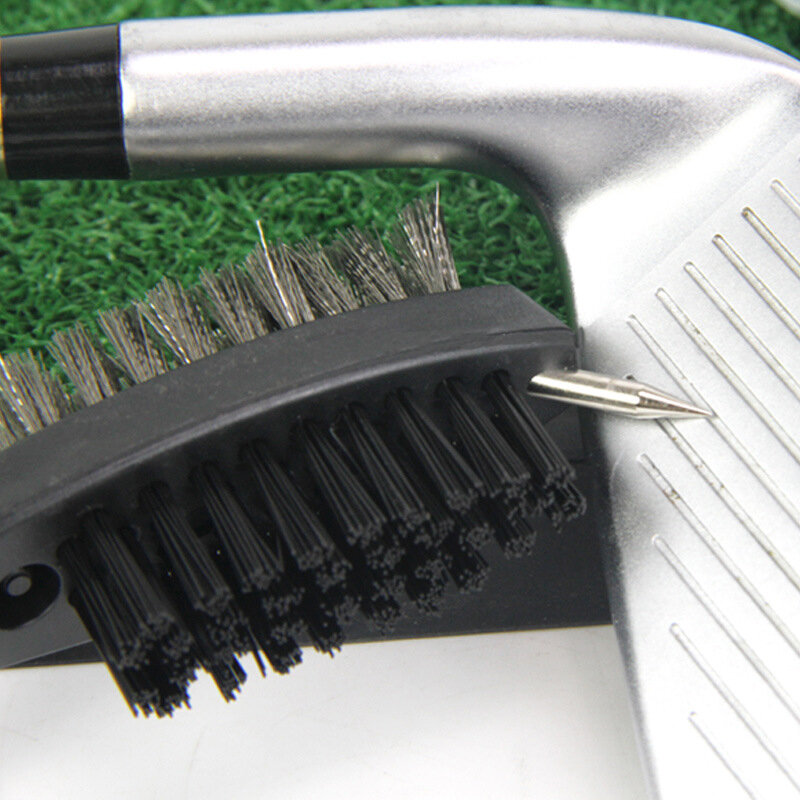Cepillo de limpieza de surcos de Golf, Kit de limpiador de surcos de bolas de cuña, herramienta de limpieza, accesorios de Golf, 2 caras