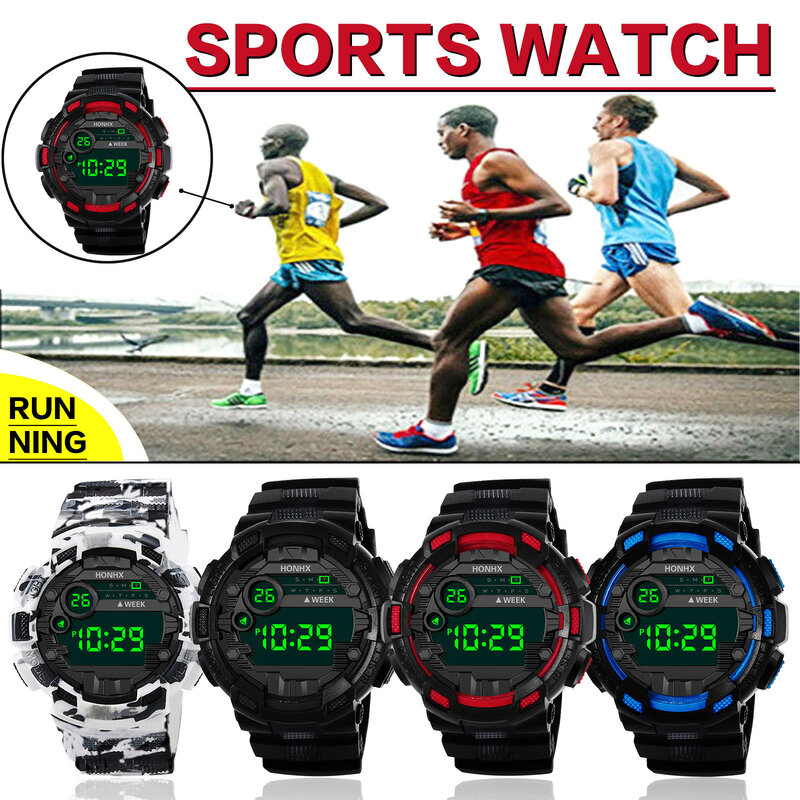 Vier Arten von coolen Sport elektronischen Gurt mit vier Knöpfen часы мужские наручные montre homme relógio masculino relógio