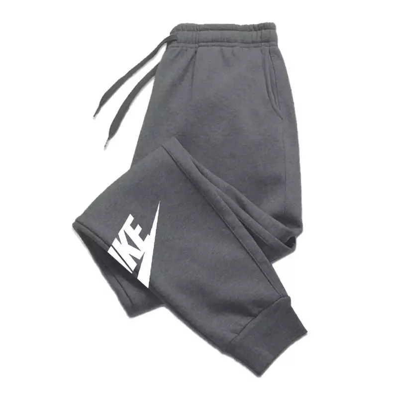 Calça esportiva estampada de Luxo mculina, calça jogging quente lã, Marca exonta, perna Reta, pacote múltiplo, outono, 2024