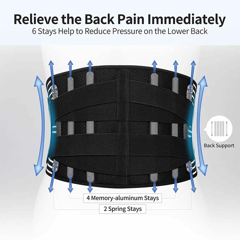 Double Pull Back Lumbar Support Belt Waist Orthopedic Corset Men Women Spine Decompression Waist Trainer Brace Back Pain Relief