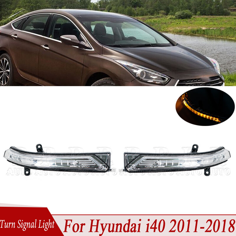 LED Turn Signal Light For Hyundai i40 2011 2012 2013 2014-2018 Rearview Mirror Signal Lamp Indicator Lamp 876143Z000 876243Z000