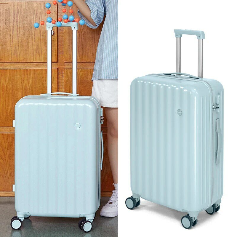 PLUENLI Luggage Universal Wheel Women's Trolley Case Men's Suitcase Carry-on Luggage Men's Leather Suitcase Fashion
