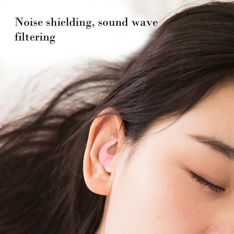 1 Paar Anti-Noise-Silikon-Ohr stöpsel Geräusch unterdrückende Ohr stöpsel zum Schlafen Schwimmen Weicher, bequemer Schlaf-Gehörschutz