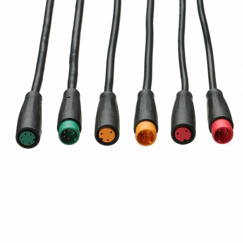 Bafang Display Pin Base Connector, Acessórios para cabos impermeáveis, 6 estilos, 9mm, 2 pinos, 3 pinos, 4 pinos, 5 pinos, 6 pinos