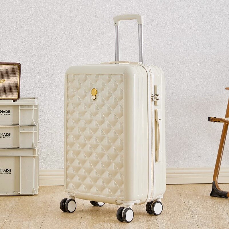 Новый Дорожный чемодан с колесами 20/24 дюйма, прочный чемодан для багажа, набор чемоданов для переноски багажа, троллейка с паролем