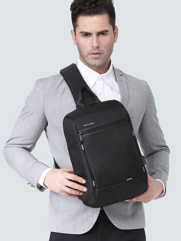 Kingsons Verbesserte Wasserdicht Einzigen Schulter Laptop Rucksack für Männer Tägliche Verwendung für jugendliche Laptop Reise Business
