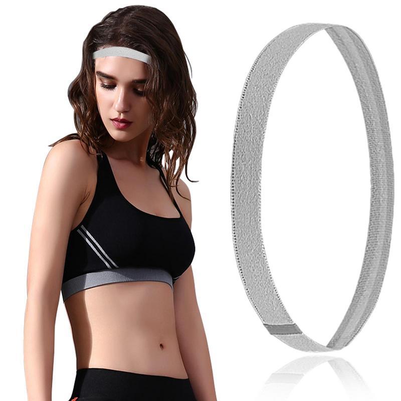 Sweatband elástico antiderrapante para homens e mulheres, headband de esportes, faixa de cabelo, futebol, corrida, fitness, exercício, ioga, ao ar livre, 1pc