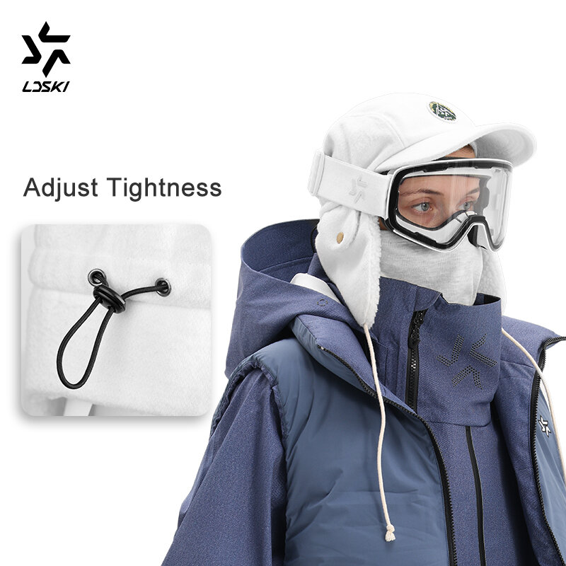 LDSKI New Ski Trapper Hat Warm Fleece Ear Protection Adjustable Tightness Snowboarding Winter Outdoor Sports Women Men Cap
