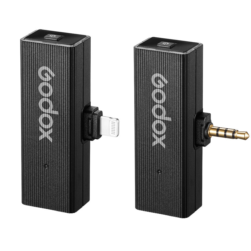 Беспроводная микрофонная система Godox MoveLink Mini 2,4 ГГц с USB-кабелем Type-C или Lightning для телефона DSLR камеры смартфона