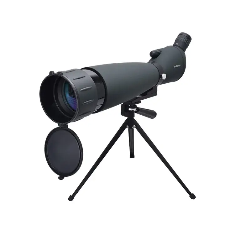 Gafas con Zoom de alta definición, telescopio Monocular impermeable, mira telescópica con trípode, 30-90X90