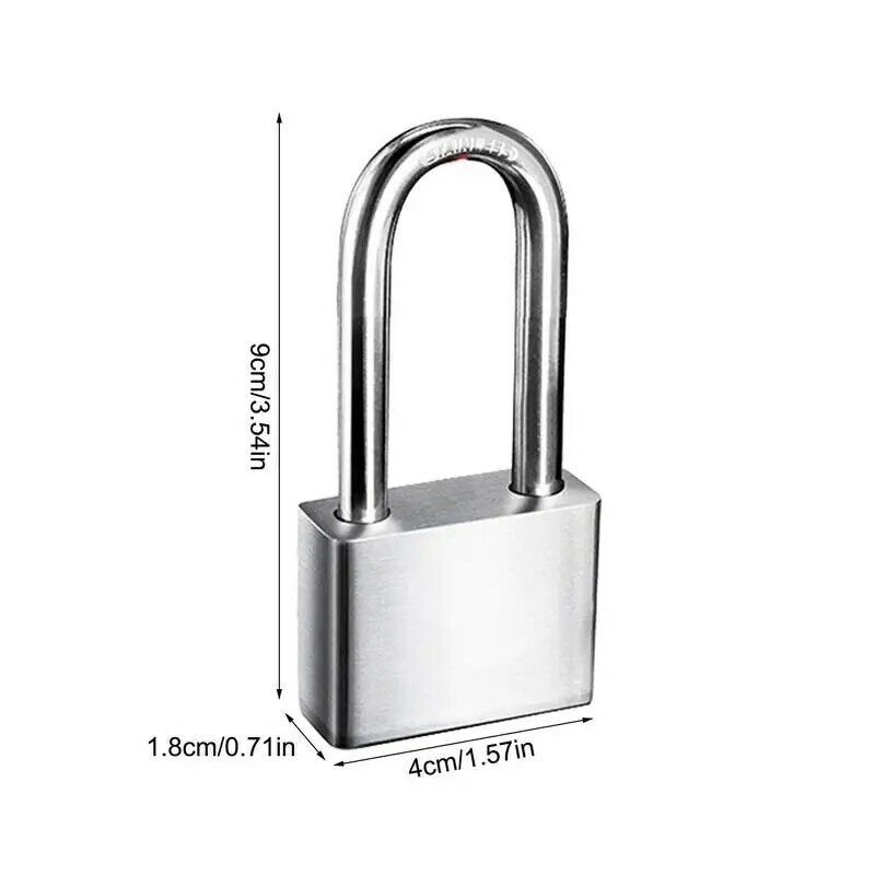 قفل مضاد للصدأ لسياج البوابة ، قفل ذو مفتاح بمفاتيح ، خزانة صالة رياضية ، آمنة ، خارجية ، بوابة