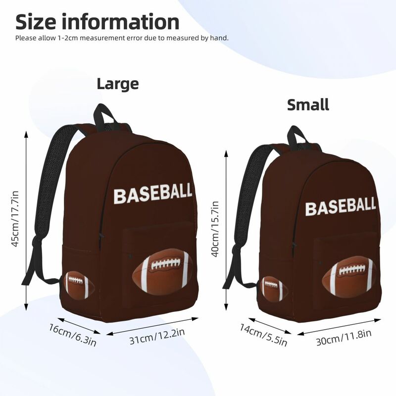 กระเป๋าเป้สะพายหลังสไตล์คลาสสิกเบสบอล (ฟุตบอล) สำหรับเด็กก่อนวัยเรียนกระเป๋าหนังสือนักเรียนระดับประถมศึกษาของขวัญเด็กเล็กเด็กผู้หญิงสำหรับเด็กผู้ชาย