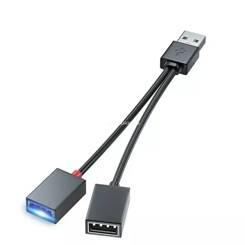 Adaptor kabel Splitter USB untuk mobil, sekolah, Transfer Data kantor Dropship