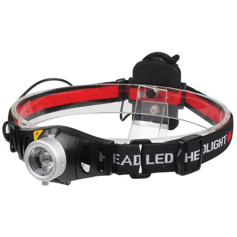 2000 루멘 LED 헤드 라이트 토치 조정 가능한 초점 Led 헤드 램프, 야외 캠핑 낚시 헤드 라이트 랜턴 3x AAA 사용