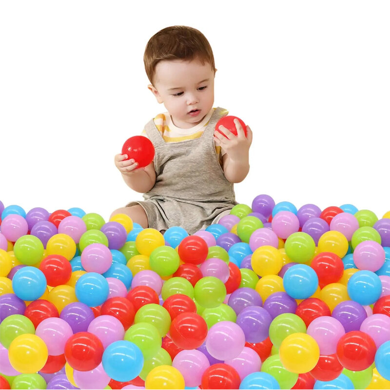 Bolas de plástico de colores para bebés, 50 piezas, juegos para niños, tienda de juegos para bebés, piscina de agua, bolas de olas oceánicas, juguetes para niños y niñas