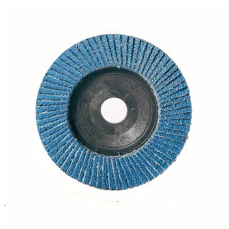Disco Flap de Areia Azul, Lixador, Roda de pano plano, Disco de lixa para rebarbadora, Rebolo, Ferramentas abrasivas