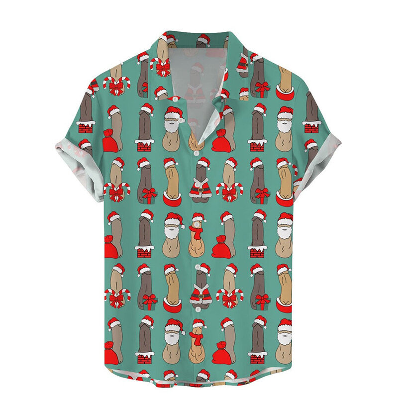 Harajuku Sommer neue 3d Hentai Stile Druck hemden sexy Muster Grafik kurze Hemden Männer Mode coole Kleidung Blusen Hemden