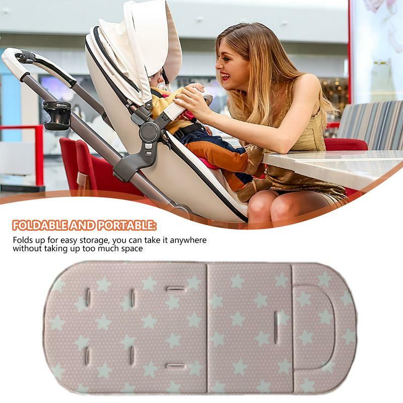Stroller Seat Liners Stroller Cushion Pad For Infant Kids Dining High Chair Soft Mattress For Outdoor Sports High-Elasticity