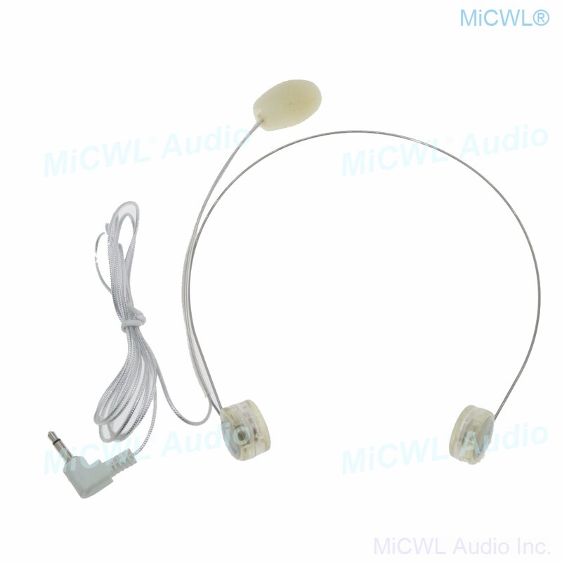 Invisível cabeça usar fone de ouvido microfone para alto-falante amplificador portátil megafone caber crianças e adultos 3.5mm mono