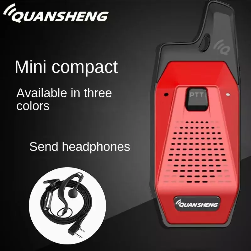 QuanSheng-Mini Walkie Talkie portátil, TG-Q9, transceptor de Radio bidireccional, PMR, UHF, CB, para exteriores, Hotel, Camping, 400-470mhz