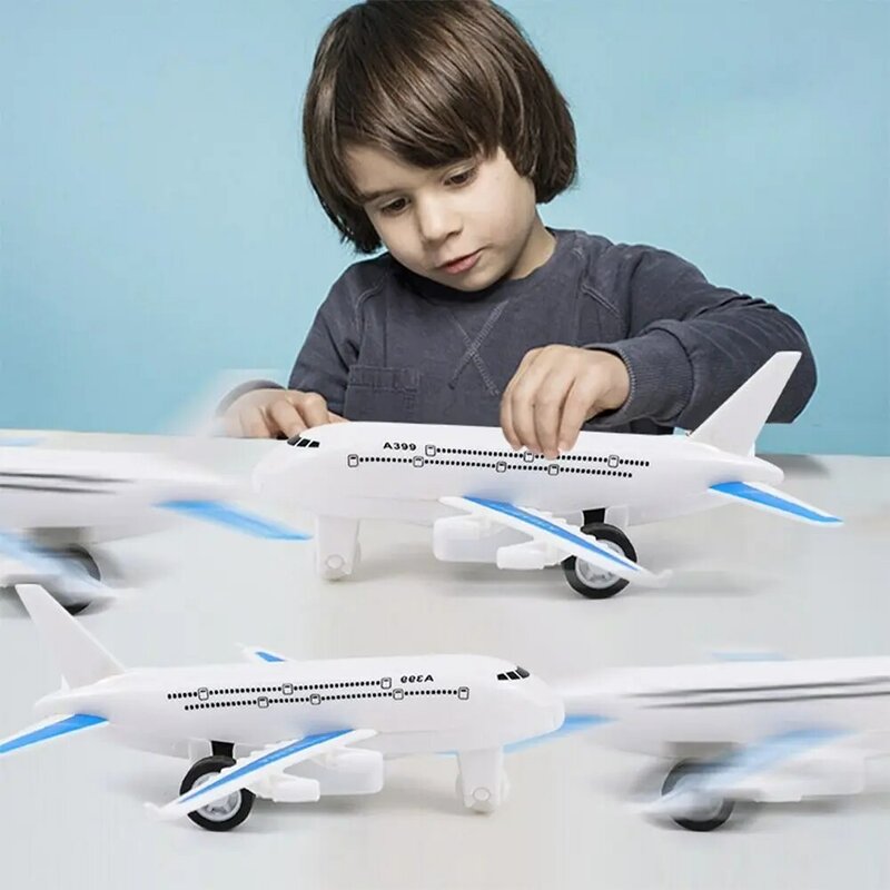 Pull Back Plane Toys para crianças, cor aleatória, modelo de plástico, bonecas do avião, aeronaves, 4pcs
