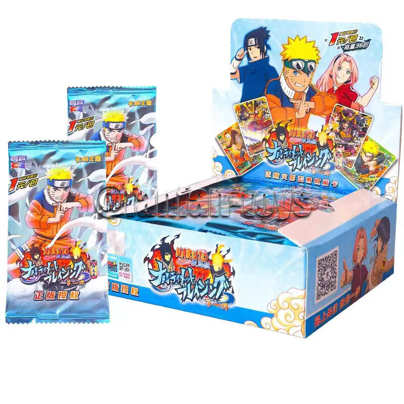 Cartas de Anime de Naruto para niños, cartas de batalla de dibujos animados, SHIPPUDEN, Kakashi, TCG, CP, regalo de juguete, 5/25/180 Uds.