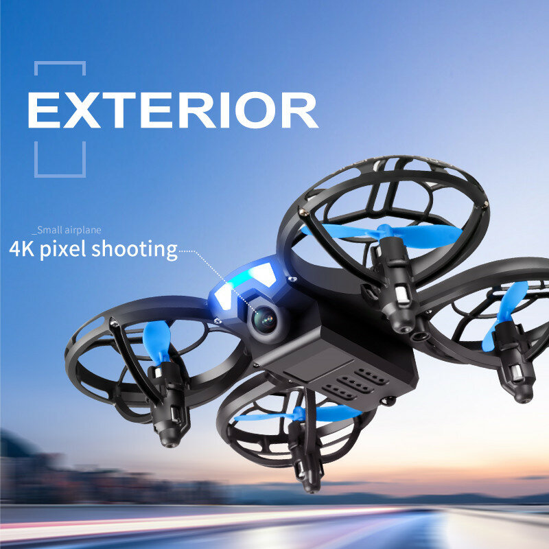 Mini Dron V8 con WiFi y cámara HD de 6000m, cuadricóptero plegable de 10K, Fpv, mantenimiento de altura de presión de aire, juguete RC para regalo, novedad