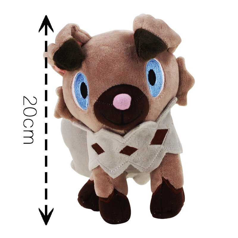Rockruff 게임 부드러운 동물 인형, 귀여운 애니메이션 주변 코스프레, 카와이 장난감 베개 장식, 어린이 생일 선물, 20cm