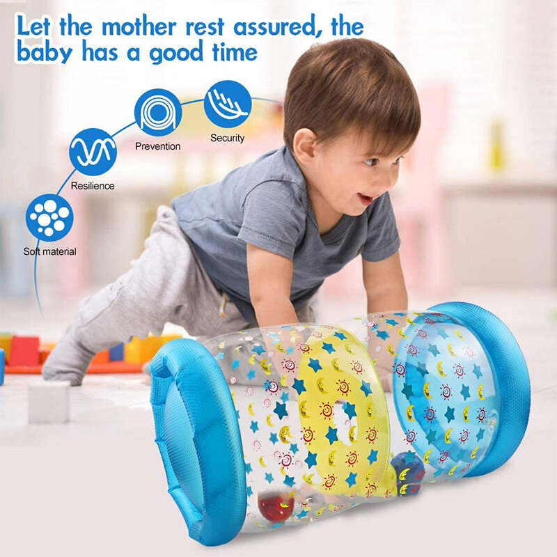 Brinquedos infláveis do bebê chocalhos atividade rastejando brinquedo do rolo infantil jogos de desenvolvimento do brinquedo educacional precoce 0 12 meses