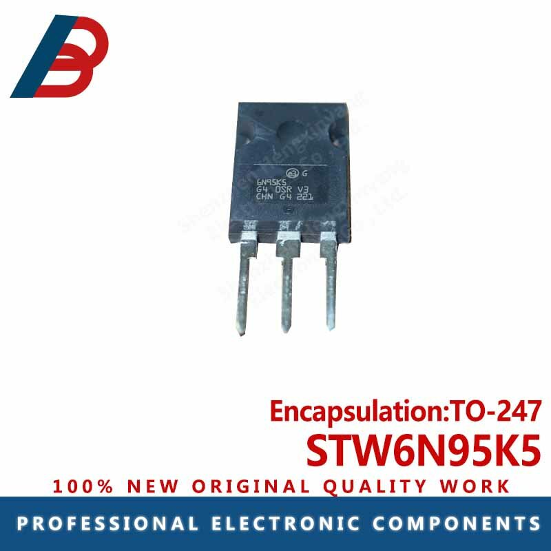 5pcs  STW6N95K5 is packaged with TO-247 MOS FET 6A950V
