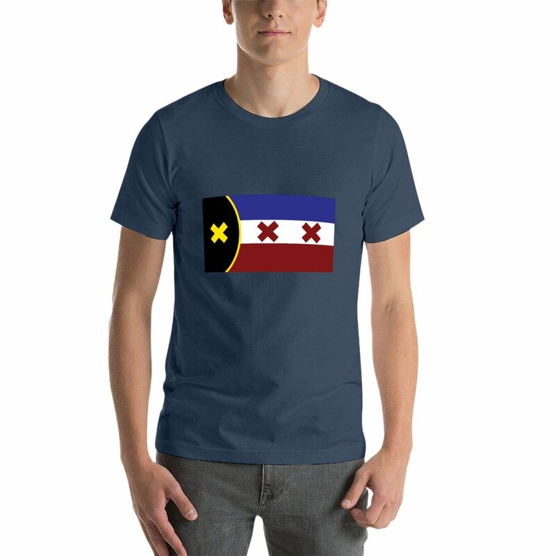 T-shirt z flagą L'Manburg hipisowskie ubrania słodkie ubrania nadruk zwierzęta koszula wysublimowana koszulka męska ubrania