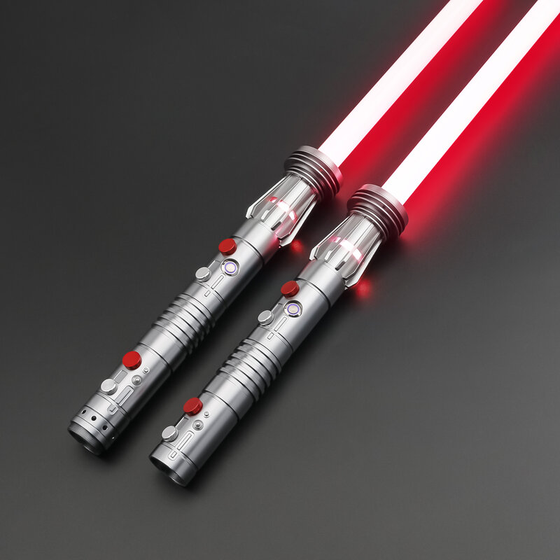 TXQSABER Neo Pixel Lightsaber 2PCS Double Blade Smooth Swing App Control Laser Sword Metal Handle Sith Cosplay Toys Darth Maul