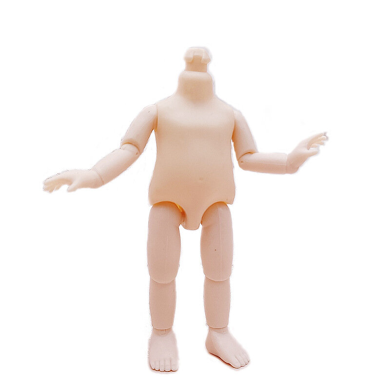 Кукольное тело Ob11, 13 подвижных шарниров для шарнирной куклы 1/8, игрушка, тело без одежды, аксессуары, подарок для детей, игрушки «сделай сам» 17 см