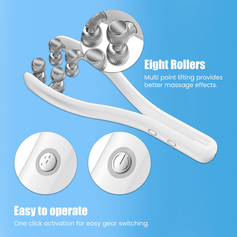 Facial Roller Massager Beauty Face Double Lift Up Tool Electric Facial Face Chin Care Massage Shaped Belt Skin V Shape Lifting