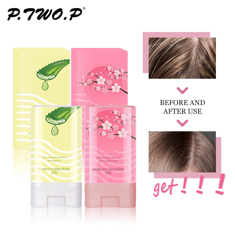 PTWOP-Palo de cera para el cabello para hombres y mujeres, crema de Gel fija, esponjosa, no grasa